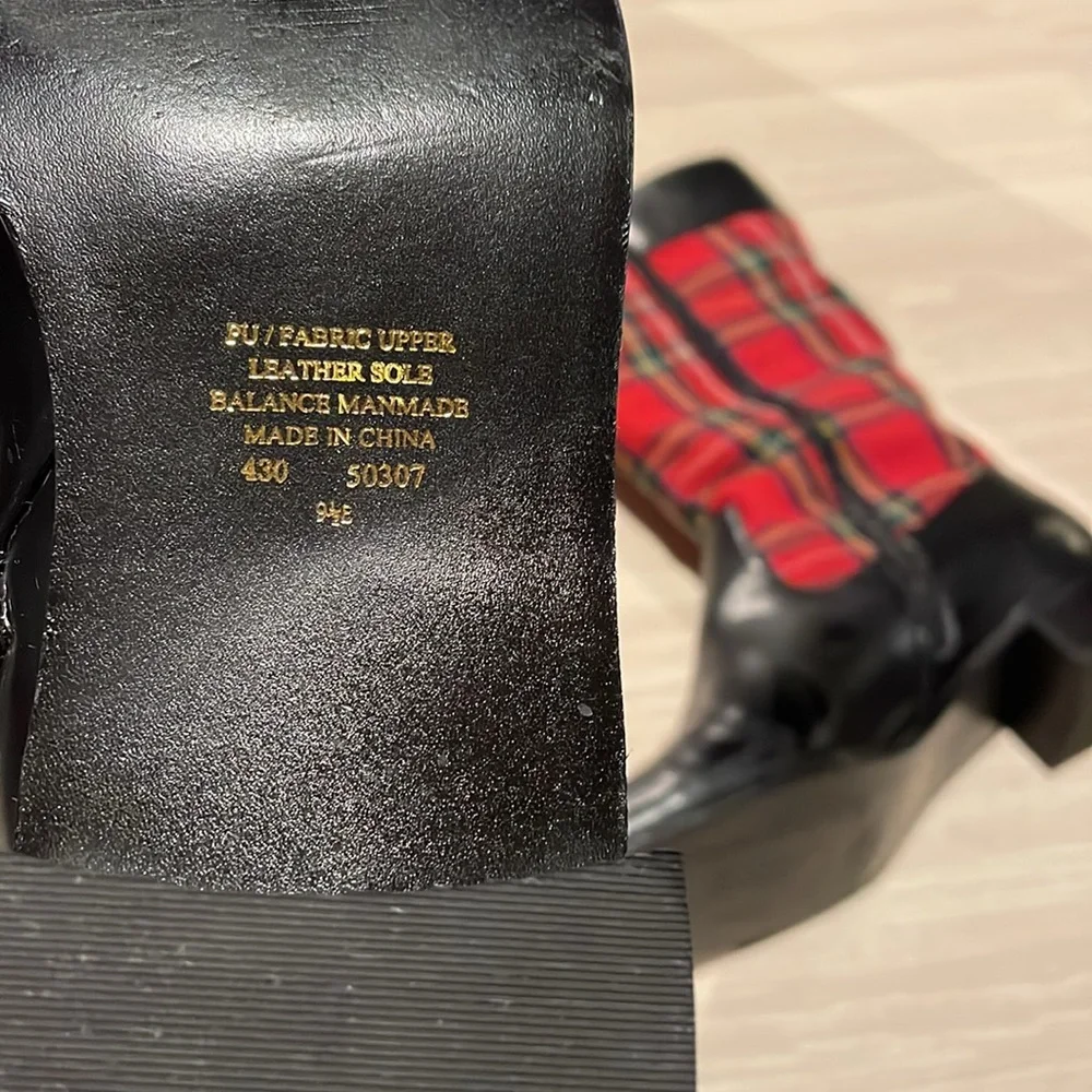 Women’s Tartan Riding Boots - Picture 8 of 11